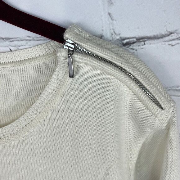 Talbots Sweater with Raised Stripes Petite Large - Picture 2 of 6